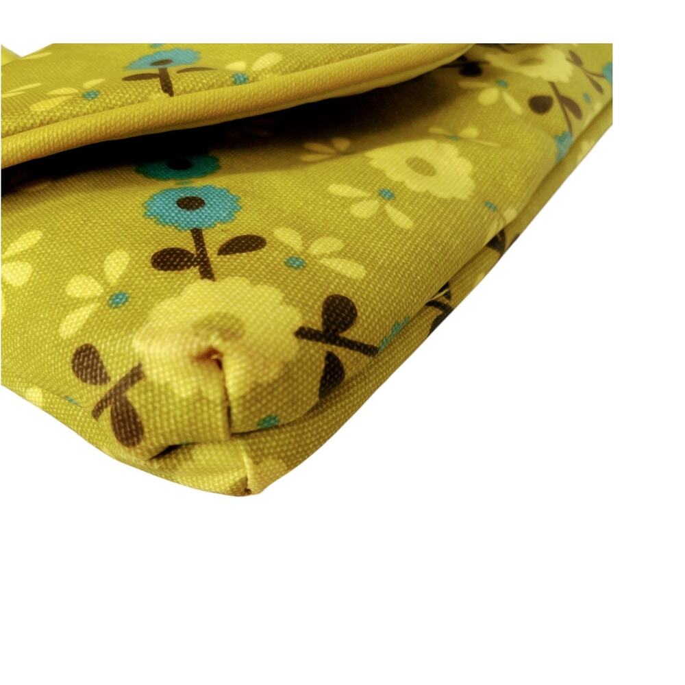 Petunia Pickle Bottom Clutch Lime Floral Handbag Purse - Picture 6 of 7